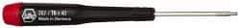 Wiha - T6 Torx Driver - 1-9/16" Blade Length, 4-3/4" OAL, Tapered Handle - A1 Tooling