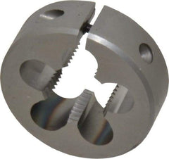 OSG - 5/8-18 UNF Thread, 1-1/2" Outside Diam High Speed Steel Round Die - 1/2" Thick, Right Hand Thread, Adjustable - Exact Industrial Supply