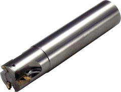 Kyocera - 18mm Cut Diam, 10mm Max Depth of Cut, 16mm Shank Diam, 100mm OAL, Indexable Square Shoulder End Mill - BDMT 11T3 Inserts, Cylindrical Shank, 90° Lead Angle, Through Coolant - A1 Tooling