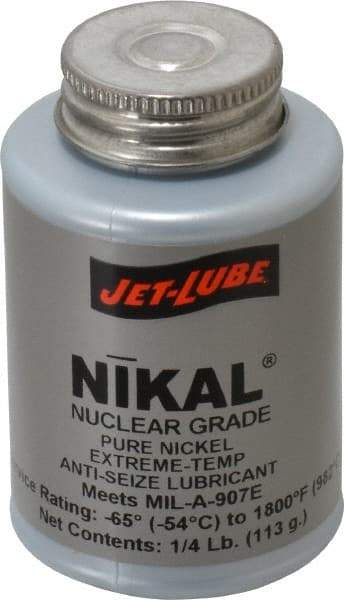 Jet-Lube - 0.25 Lb Can Extreme Temperature Anti-Seize Lubricant - Nickel, -65 to 1,800°F, Gray, Nuclear Grade - A1 Tooling