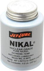 Jet-Lube - 0.5 Lb Can Extreme Temperature Anti-Seize Lubricant - Nickel, -65 to 2,600°F, Gray, Nuclear Grade - A1 Tooling