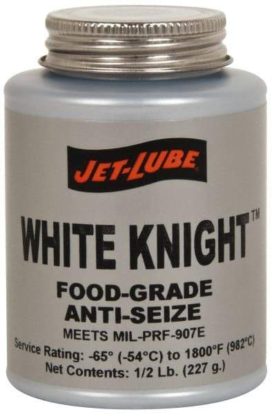 Jet-Lube - 1 Lb Can General Purpose Anti-Seize Lubricant - Aluminum, -65 to 1,800°F, White, Food Grade, Water Resistant - A1 Tooling