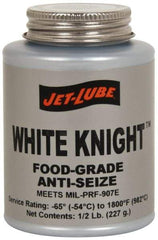 Jet-Lube - 1 Lb Can General Purpose Anti-Seize Lubricant - Aluminum, -65 to 1,800°F, White, Food Grade, Water Resistant - A1 Tooling