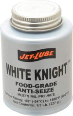 Jet-Lube - 0.5 Lb Can General Purpose Anti-Seize Lubricant - Aluminum, -65 to 1,800°F, White, Food Grade, Water Resistant - A1 Tooling