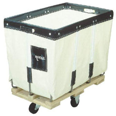 Royal Basket Trucks - 36" Long x 24" Wide x 31" High, White Canvas Replacement Liner - Use with Royal - 10 Bushel Capacity Basket Trucks - A1 Tooling