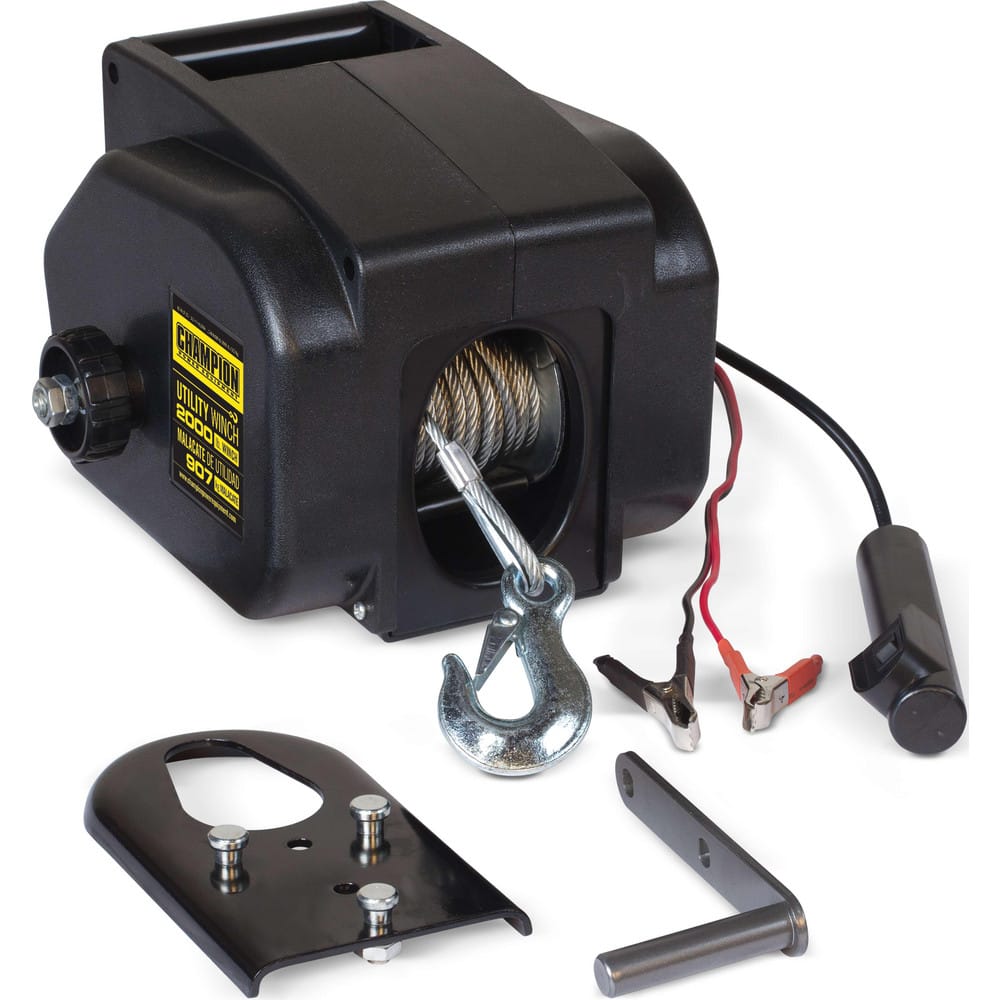 Automotive Winches; Winch Type: Utility; Winch Gear Type: Spur; Winch Gear Ratio: 465:1; Cable Length (Feet): 30.000; Pull Capacity: 2000 lb; Cable Length: 30.000; Cable Diameter: .2 in; Overall Length: 9.50; Overall Depth: 7.5 in; Overall Height: 10 in;