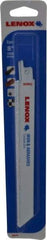 Lenox - 8" Long x 3/4" Thick, Carbide Reciprocating Saw Blade - Straight Profile, Continuous Edge, Universal Shank - A1 Tooling