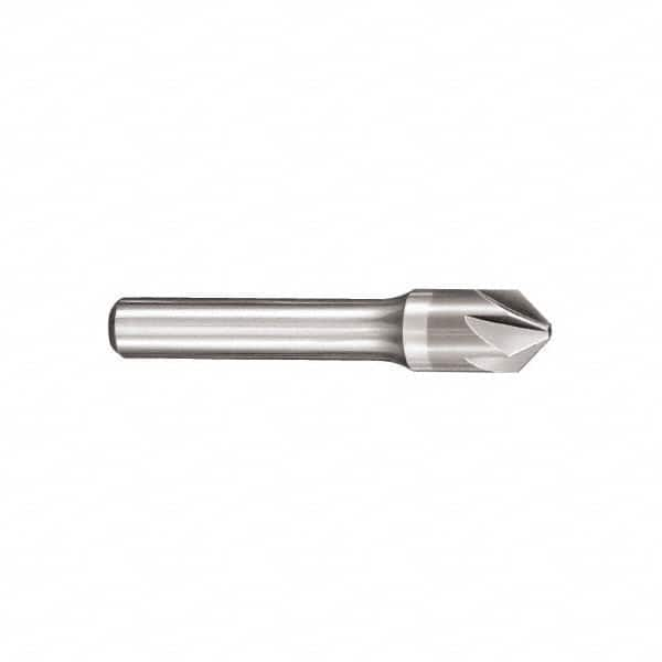 SGS - 3/16" Head Diam, 3/16" Shank Diam, 6 Flute 82° Solid Carbide Countersink - A1 Tooling