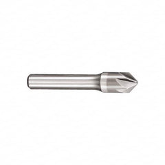 SGS - 1" Head Diam, 1/2" Shank Diam, 6 Flute 60° Solid Carbide Countersink - A1 Tooling