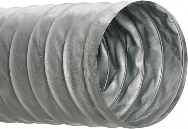 Hi-Tech Duravent - 10" ID, 25' Long, PVC Blower & Duct Hose - Gray, 5" Bend Radius, 0.1 In/Hg, 0.6 Max psi, 0 to 250°F, Flame Retarding - A1 Tooling