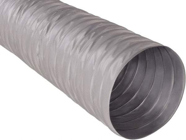 Hi-Tech Duravent - 8" ID, 25' Long, Fiberglass Blower & Duct Hose - Gray, 3-1/2" Bend Radius, 0.15 In/Hg, 0.85 Max psi, -20 to 250°F - A1 Tooling