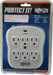 Tripp-Lite - 6 Outlets, 120 Volts, 15 Amps, Power Outlet Strip - Direct Plug-in Mount, 5-15P NEMA Configuration, 4.8" Strip, UL1449 3rd Edition - A1 Tooling