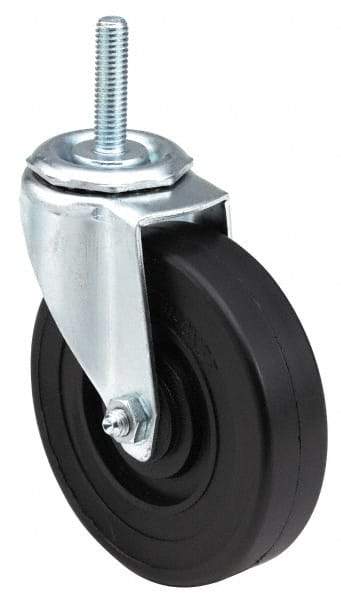 E.R. Wagner - 3" Diam x 1-1/4" Wide x 3-5/8" OAH Stem Mount Swivel Caster - Polyurethane, 210 Lb Capacity, Delrin Bearing, 1/2-13 x 1-1/2" Threaded Stem - A1 Tooling