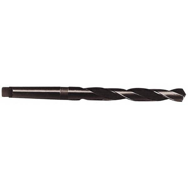 Interstate - 12.9mm, 1MT 118° Point High Speed Steel Taper Shank Drill Bit - A1 Tooling