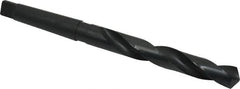 Interstate - 59/64", 3MT 118° Point High Speed Steel Taper Shank Drill Bit - Oxide Finish, 6-1/4" Flute Length, 10-7/8" OAL, Spiral Flute - A1 Tooling