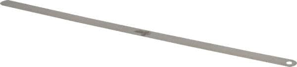 Starrett - 0.0025 Inch Thick x 1/2 Inch Wide x 12 Inch Leaf Length, Parallel Feeler Gage - Tempered Steel - A1 Tooling