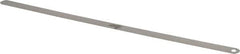 Starrett - 0.0025 Inch Thick x 1/2 Inch Wide x 12 Inch Leaf Length, Parallel Feeler Gage - Tempered Steel - A1 Tooling