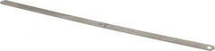 Starrett - 0.007 Inch Thick x 1/2 Inch Wide x 12 Inch Leaf Length, Parallel Feeler Gage - Tempered Steel - A1 Tooling