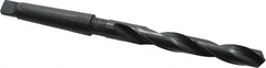 Interstate - 15.5mm, 2MT 118° Point High Speed Steel Taper Shank Drill Bit - Oxide Finish, 120mm Flute Length, 218mm OAL, Spiral Flute - A1 Tooling