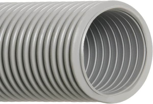 Hi-Tech Duravent - 1-1/4" ID, 20 Hg Vac Rating, 22 psi, EVA Vacuum & Duct Hose - 50' Long, Gray, 3-1/2" Bend Radius, -65 to 140°F - A1 Tooling