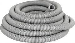 Hi-Tech Duravent - 1-1/2" ID, 18 Hg Vac Rating, 20 psi, EVA Vacuum & Duct Hose - 50' Long, Gray, 4" Bend Radius, -65 to 140°F - A1 Tooling