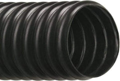 Hi-Tech Duravent - 5" ID, 18 Hg Vac Rating, 5 psi, Thermoplastic Vacuum & Duct Hose - 25' Long, Black, 4-1/2" Bend Radius, -40 to 250°F - A1 Tooling