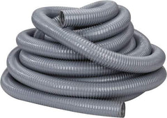 Hi-Tech Duravent - 2" ID, 25 Hg Vac Rating, 27 psi, PVC Vacuum & Duct Hose - 50' Long, Gray, 1-5/8" Bend Radius, -20 to 150°F - A1 Tooling