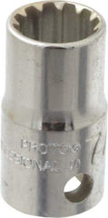 Proto - 3/8" Drive, 7/16" Socket, Spline Socket - 12 Points, 1-1/16" OAL - A1 Tooling