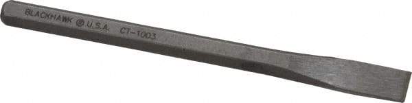 Blackhawk by Proto - 5-1/4" OAL x 3/8" Blade Width Cold Chisel - 3/8" Tip, 5/16" Stock, Alloy Steel Handle - A1 Tooling