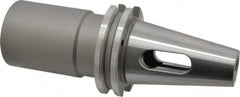 Accupro - CAT40 Outside Taper, 4MT Inside Taper, CAT to Morse Taper Adapter - 3.54" Projection, 2" Nose Diam, Through Coolant - Exact Industrial Supply