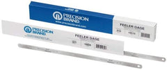 Precision Brand - 0.007 Inch Thick x 1/2 Inch Wide x 12 Inch Leaf Length, Parallel Feeler Gage - High Carbon Steel - A1 Tooling