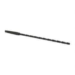 Interstate - 9/32", 1MT 118° Point High Speed Steel Taper Shank Drill Bit - Oxide Finish, 8" Flute Length, 12" OAL, Spiral Flute, Series 502 - A1 Tooling