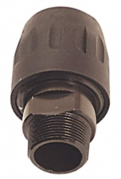 Transair - 1-1/4 Male NPT, 1-1/2" ID, Air Hose Male Connector - 232 Max psi, 4-3/8" Long, Plastic - A1 Tooling