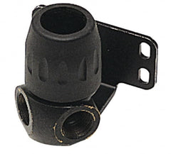 Transair - 1/2 & 1/4 Female NPT, 7/8" ID, Air Hose 90° Two Port Wall Bracket - 232 Max psi, 3-3/16" Long, Plastic - A1 Tooling