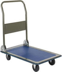 Value Collection - 300 Lb Capacity Steel Platform Truck - Steel Deck, 19" OAW, Rubber Casters - A1 Tooling