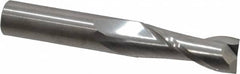 M.A. Ford - 3/8", 1" LOC, 3/8" Shank Diam, 2-1/2" OAL, 2 Flute, Solid Carbide Square End Mill - Single End, Uncoated, Spiral Flute, 30° Helix, Centercutting, Right Hand Cut, Right Hand Flute, Series 121 - A1 Tooling