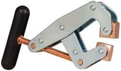 Made in USA - 1,500 Lb, 3" Max Opening, 1-1/4" Open Throat Depth, Cantilever Clamp - High Tensile Steel Jaw, T-Handle - A1 Tooling