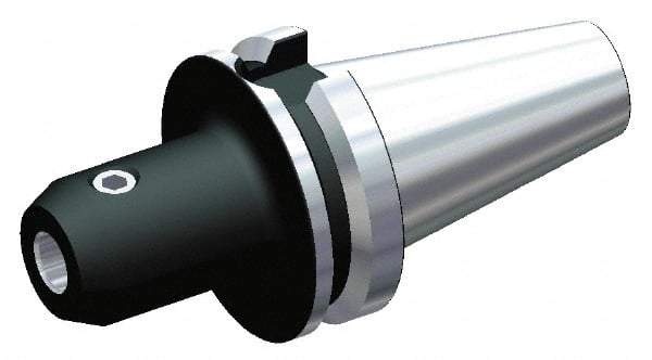 Kennametal - BT50 Taper, 63/64" Inside Hole Diam, 100mm Projection, Whistle Notch Adapter - Through Coolant - Exact Industrial Supply