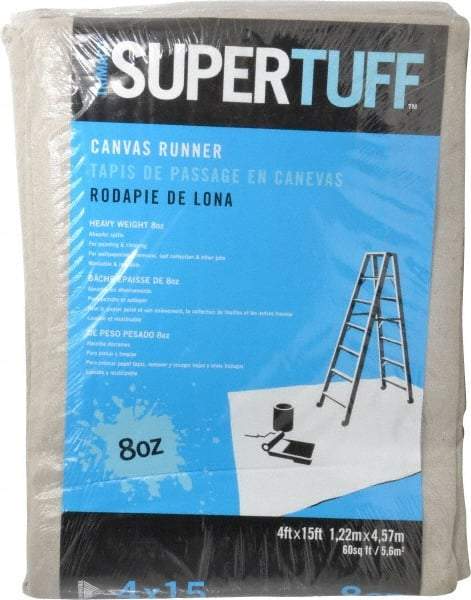 TRIMACO - Heavyweight 8 oz Canvas Drop Cloth - 15' x 4' - A1 Tooling