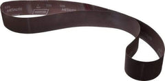 Norton - 2-1/2" Wide x 60" OAL, 220 Grit, Aluminum Oxide Abrasive Belt - Aluminum Oxide, Very Fine, Coated, X Weighted Cloth Backing, Series R228 - A1 Tooling