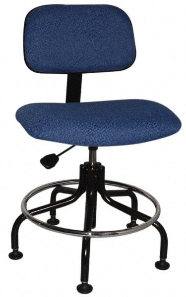 Bevco - Ergonomic Chair with Welded Footring - Cloth Seat, Royal Blue - A1 Tooling