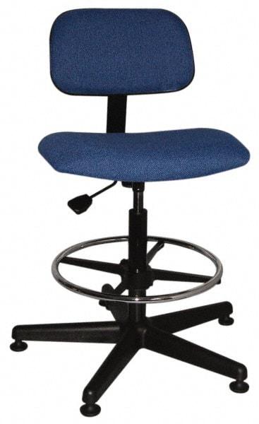 Bevco - Ergonomic Chair with Adjustable Footring - Cloth Seat, Royal Blue - A1 Tooling