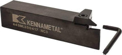 Kennametal - External Thread, 0.67" Max Depth of Cut, 4mm Min Groove Width, 6" OAL, Left Hand Indexable Grooving Cutoff Toolholder - 1-1/4" Shank Height x 1-1/4" Shank Width, A4..04.. Insert Style, A4SM Toolholder Style, Series A4 - A1 Tooling