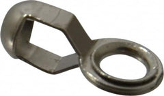 Made in USA - 13/32 Inch Long Nickel Plated Brass End Coupling - For Trade Size Number 6 Ball Chains - A1 Tooling