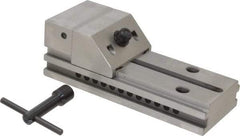 Starrett - 3" Jaw Width, 4" Jaw Opening Capacity, 1-1/4" Jaw Height, Toolmaker's Vise - Flat Jaw, 0.005mm Parallelism, 0.0051mm Squareness, 7-1/2" OAL x 2-1/2" OAH - A1 Tooling