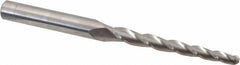 Accupro - 1.5° Taper Angle per Side, 1/8" Small End Diam, 1-1/2" LOC, Solid Carbide 3 Flute Tapered Ball End Mill - 3" OAL, 1/4" Shank Diam - A1 Tooling