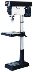 Jet - 16-1/2" Swing, Step Pulley Drill Press - 16 Speed, 3/4 hp, Single Phase - A1 Tooling