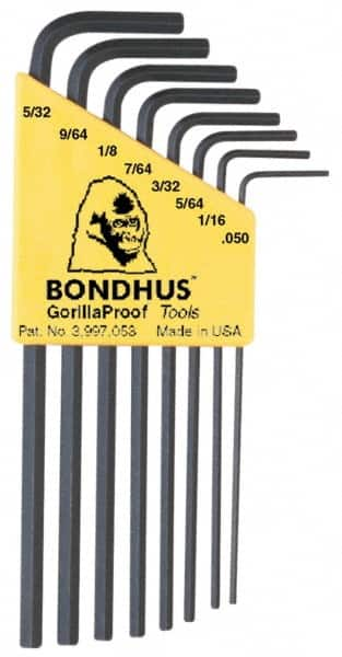 Bondhus - 8 Piece L-Key Hex Key Set - A1 Tooling