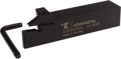 Kennametal - 1.02" Max Depth of Cut, 10mm Min Groove Width, 6" OAL, Right Hand Indexable Grooving Cutoff Toolholder - 10 Seat Size, 1-1/4" Shank Height x 1-1/4" Shank Width, A4..10.. Insert Style, A4SM Toolholder Style, Series A4 - A1 Tooling