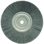 8" Diameter - 5/8" Arbor Hole - Crimped Stainless Straight Wheel - A1 Tooling